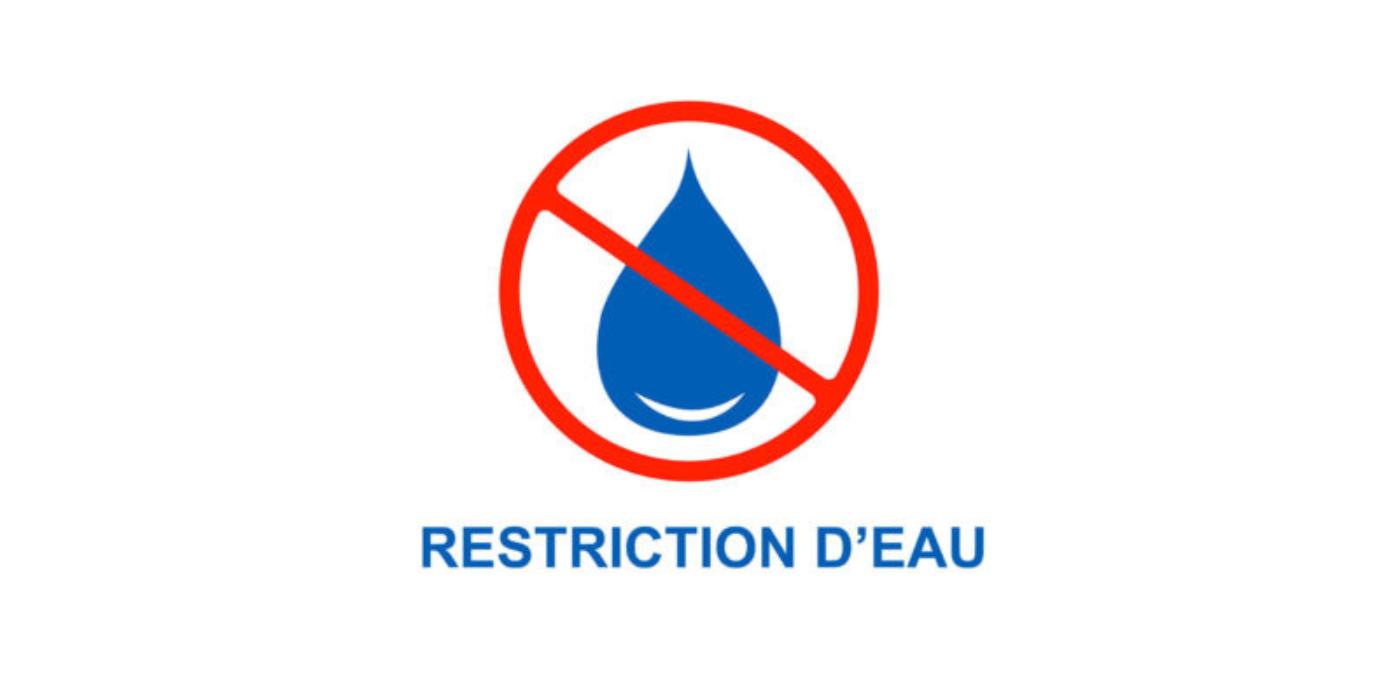 Restriction d'eau par arrêté préfectoral 
